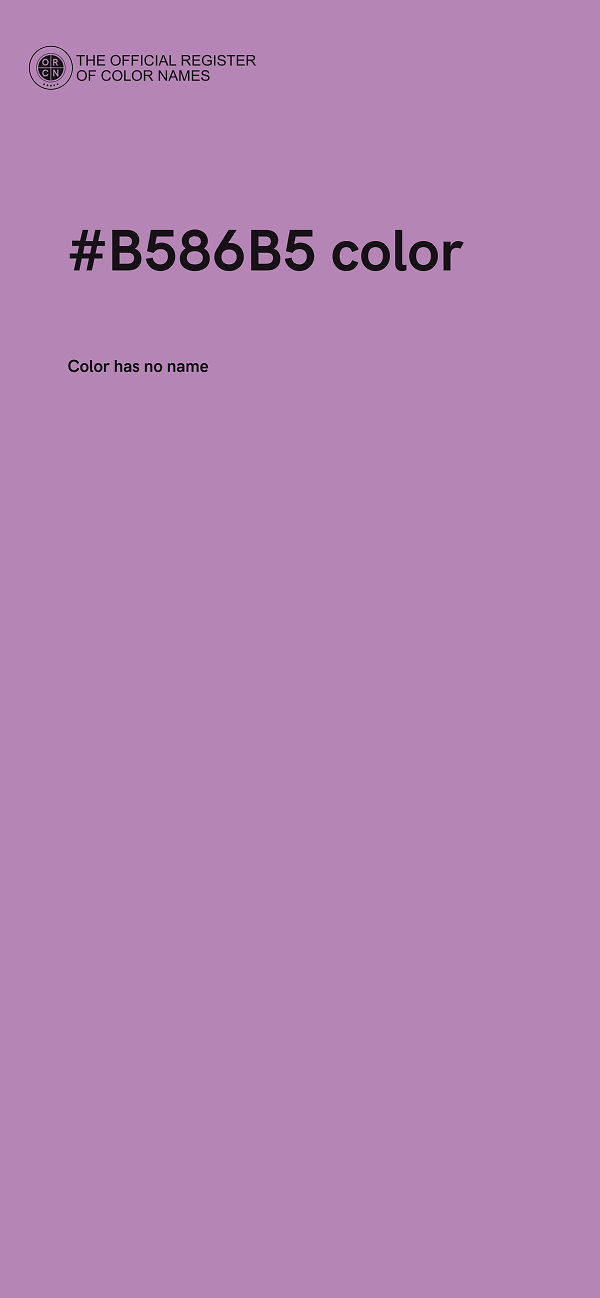 #B586B5 color image