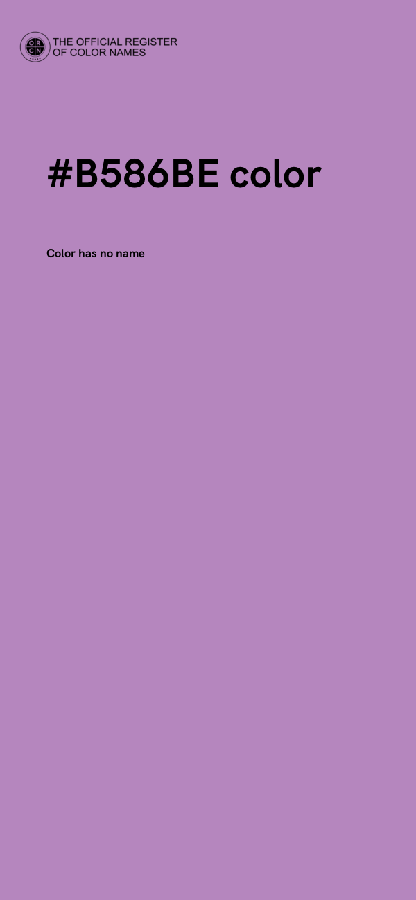 #B586BE color image