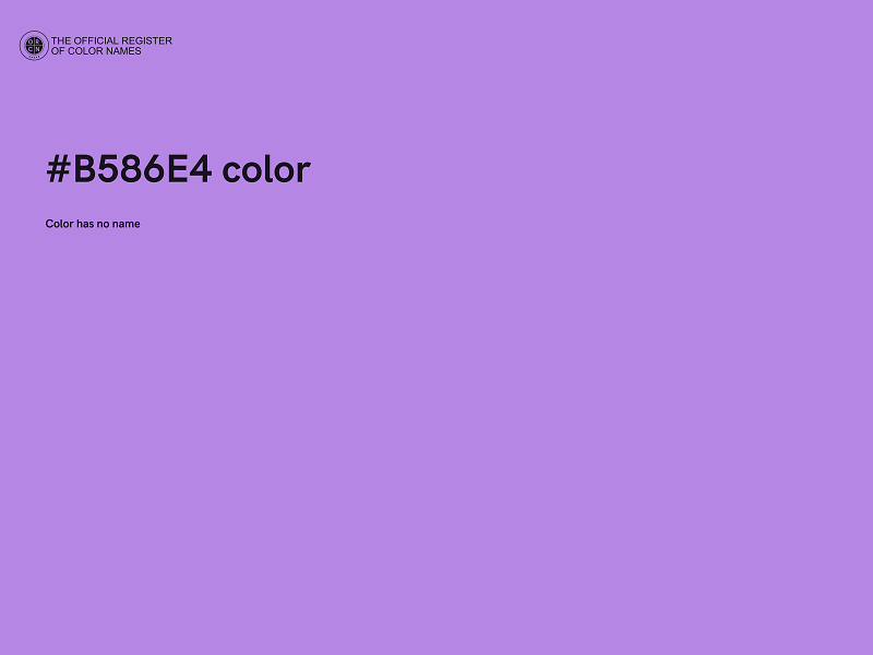 #B586E4 color image