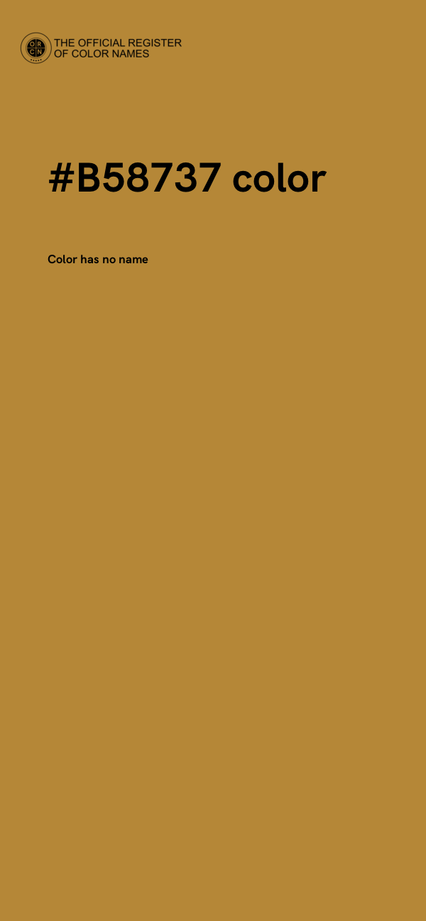 #B58737 color image