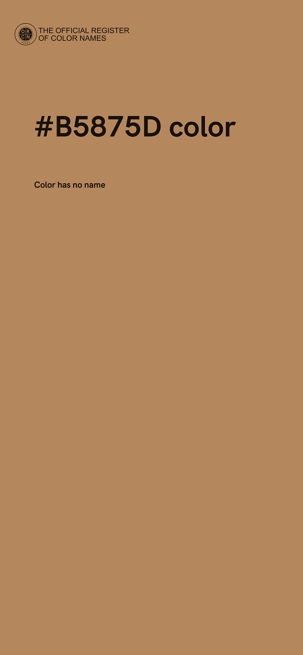 #B5875D color image