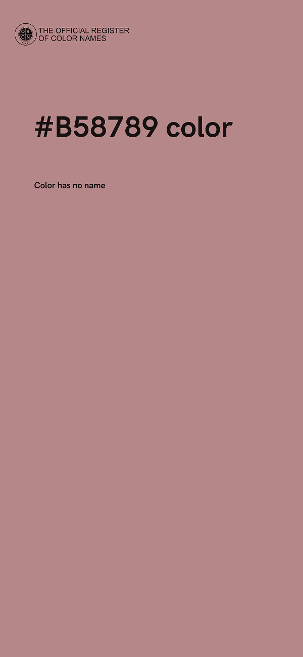 #B58789 color image