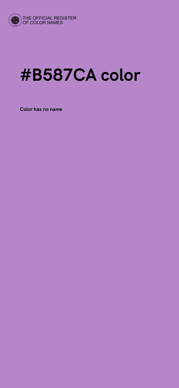 #B587CA color image