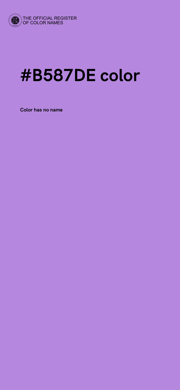 #B587DE color image