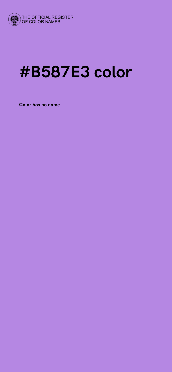 #B587E3 color image