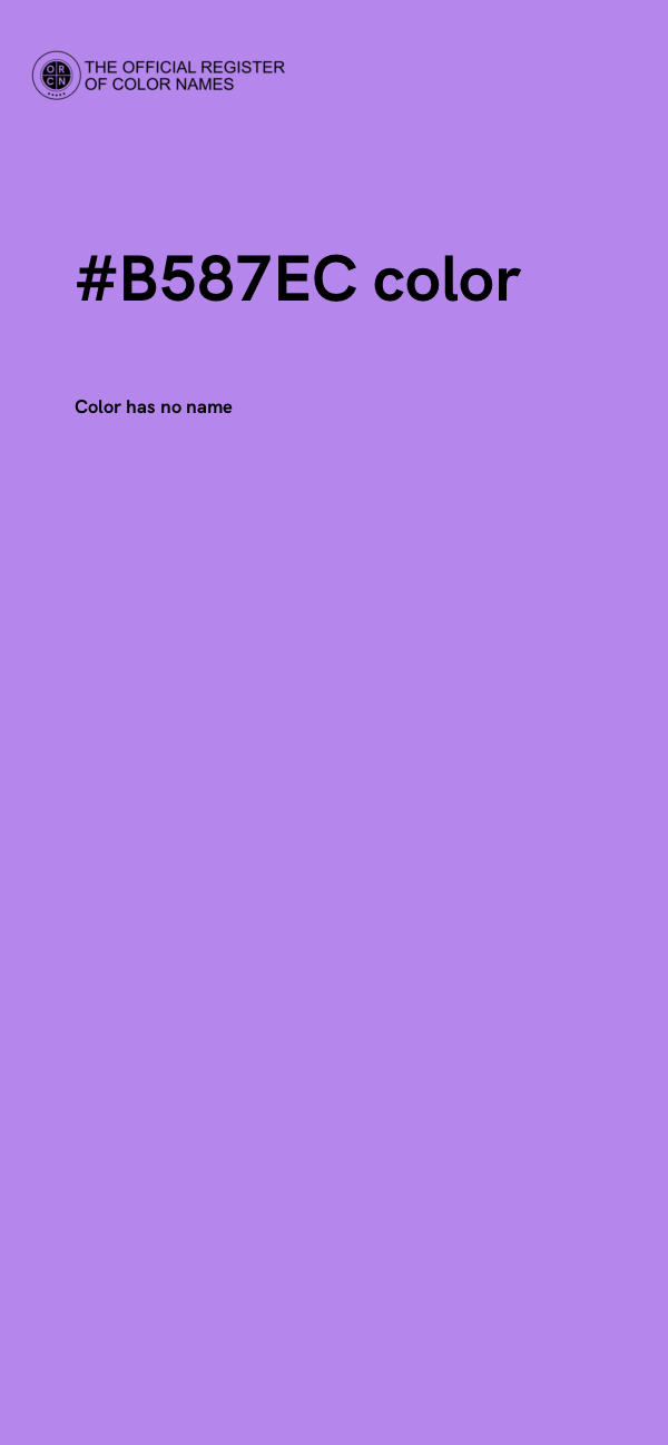 #B587EC color image