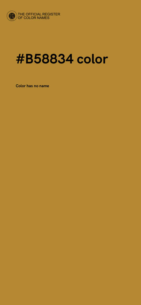 #B58834 color image