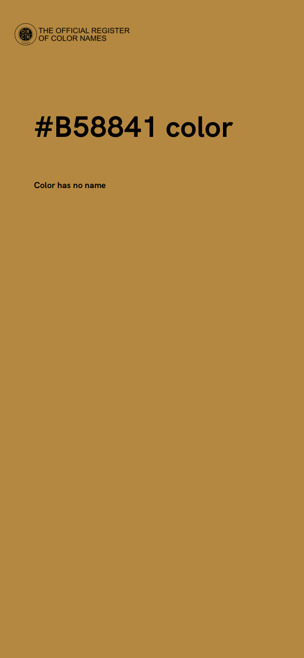 #B58841 color image