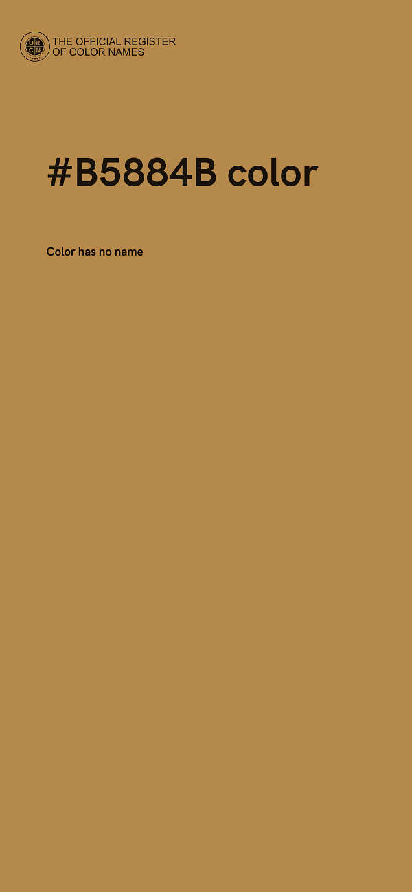 #B5884B color image