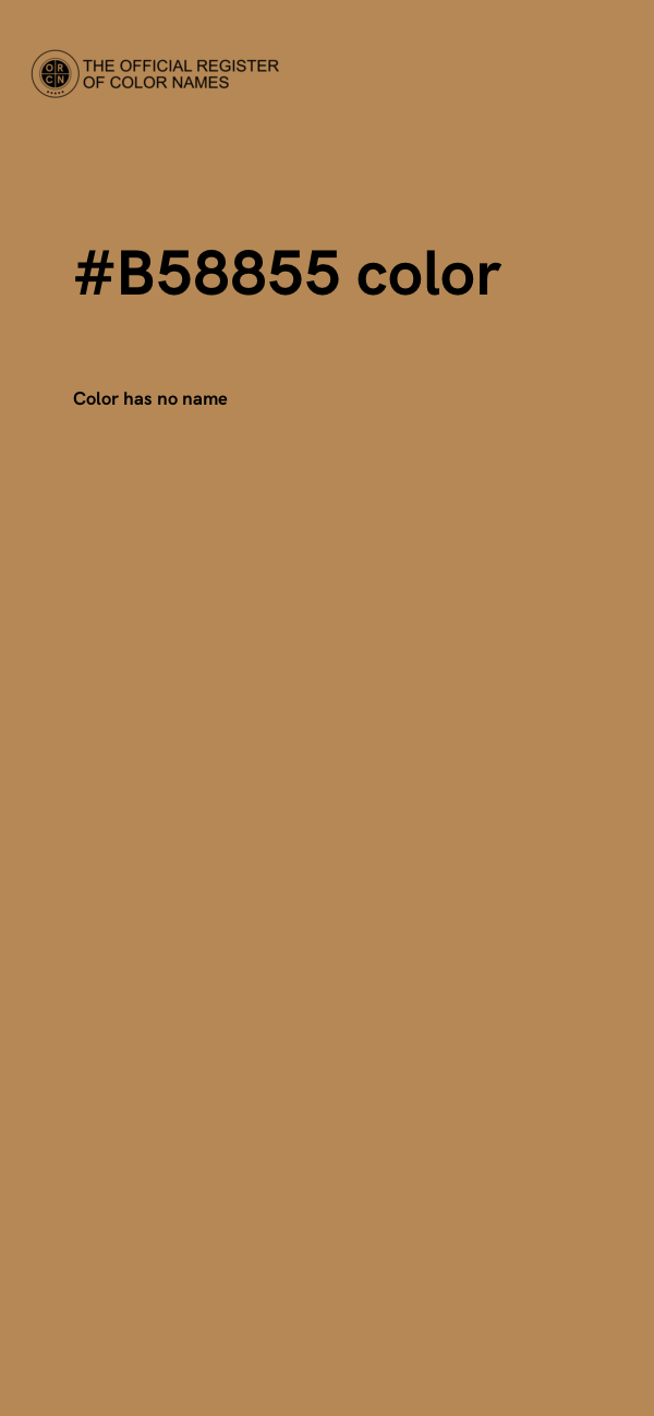#B58855 color image