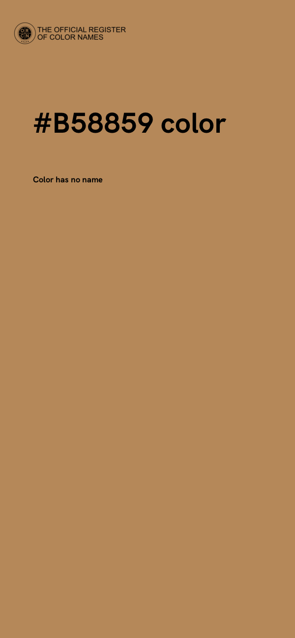 #B58859 color image