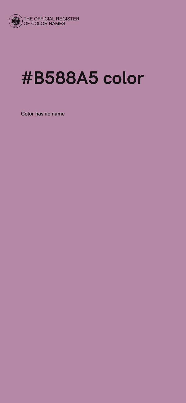 #B588A5 color image