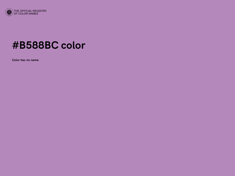 #B588BC color image