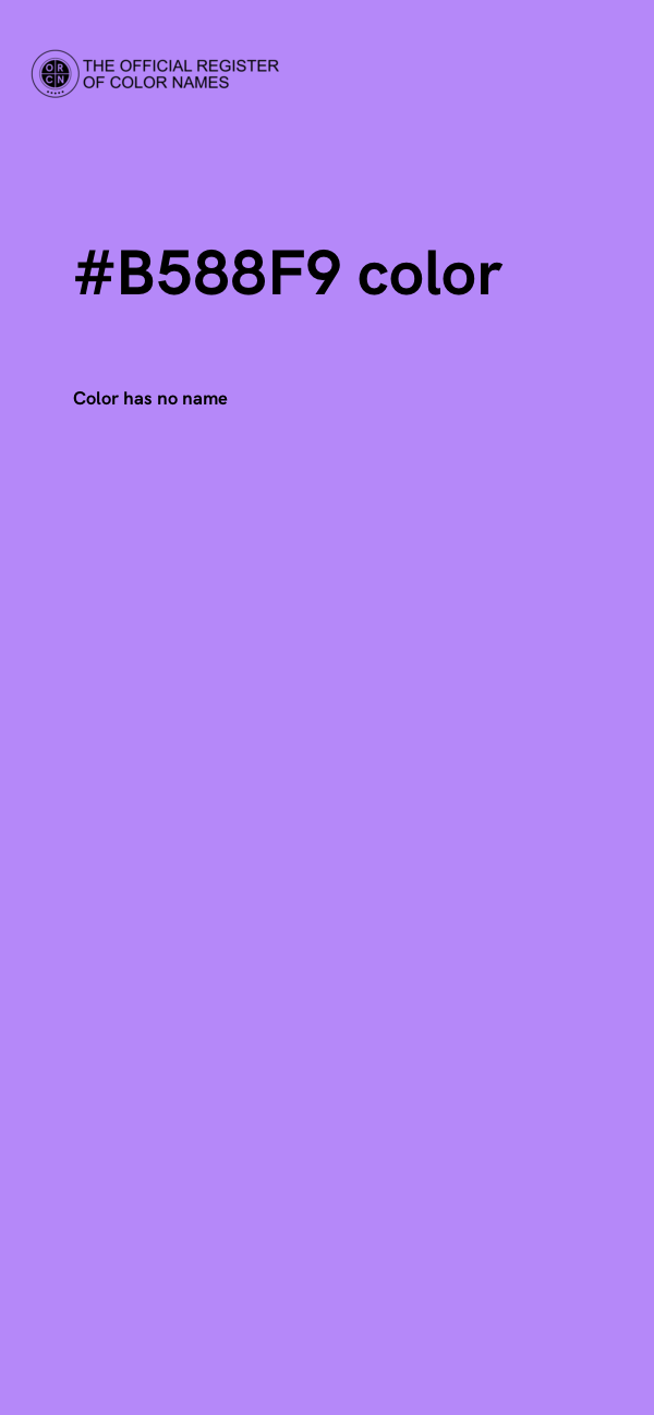 #B588F9 color image