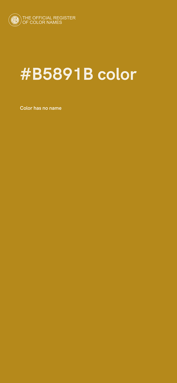 #B5891B color image