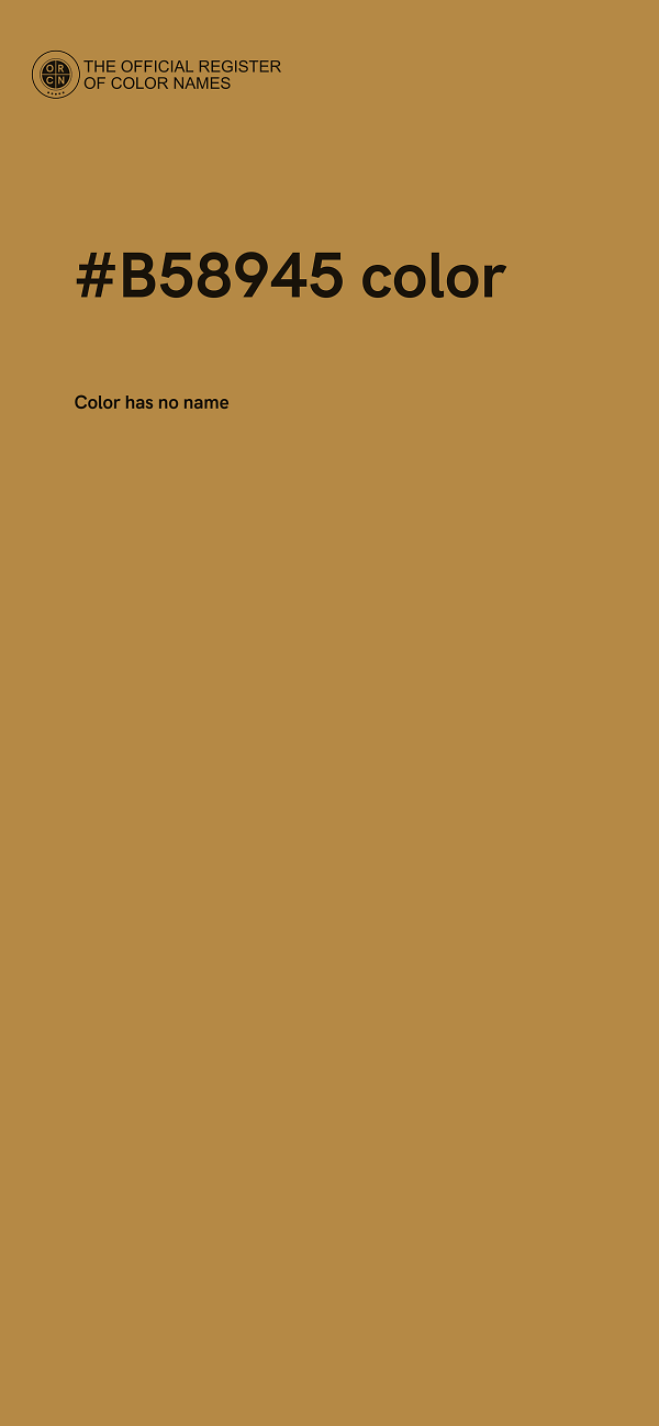 #B58945 color image