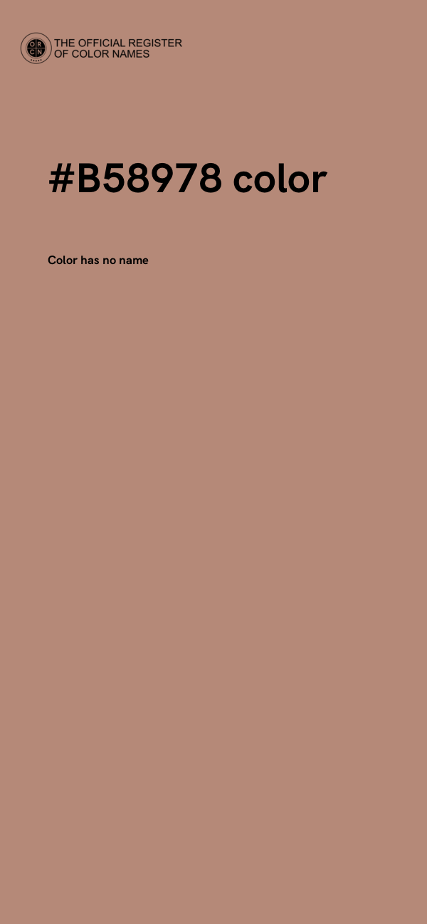 #B58978 color image