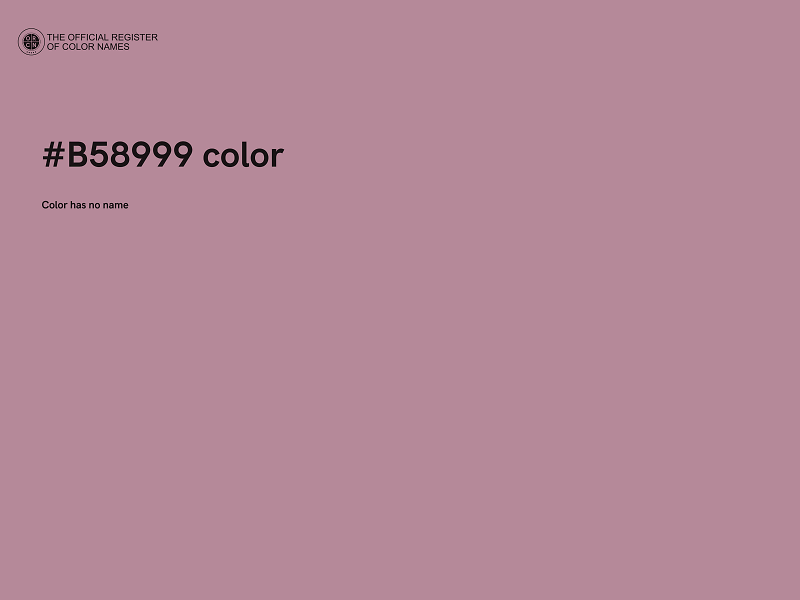 #B58999 color image