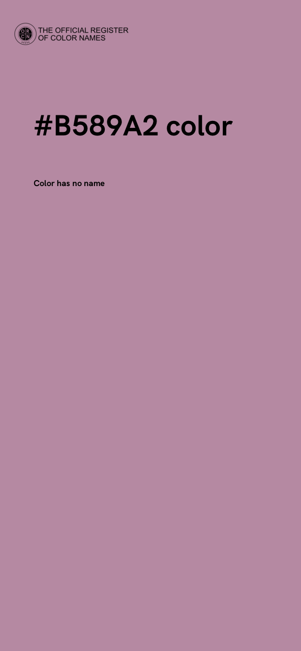 #B589A2 color image