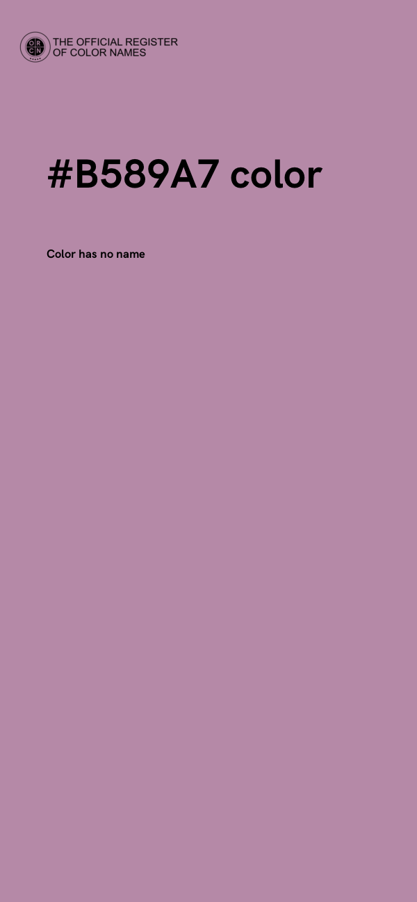 #B589A7 color image