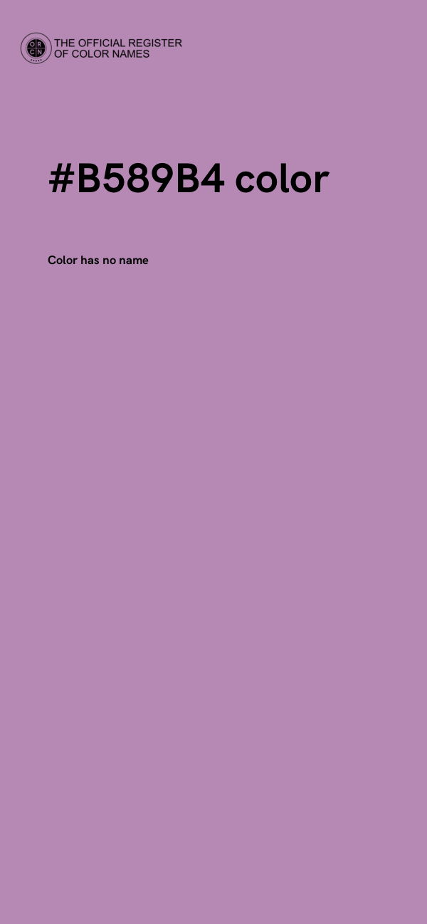 #B589B4 color image