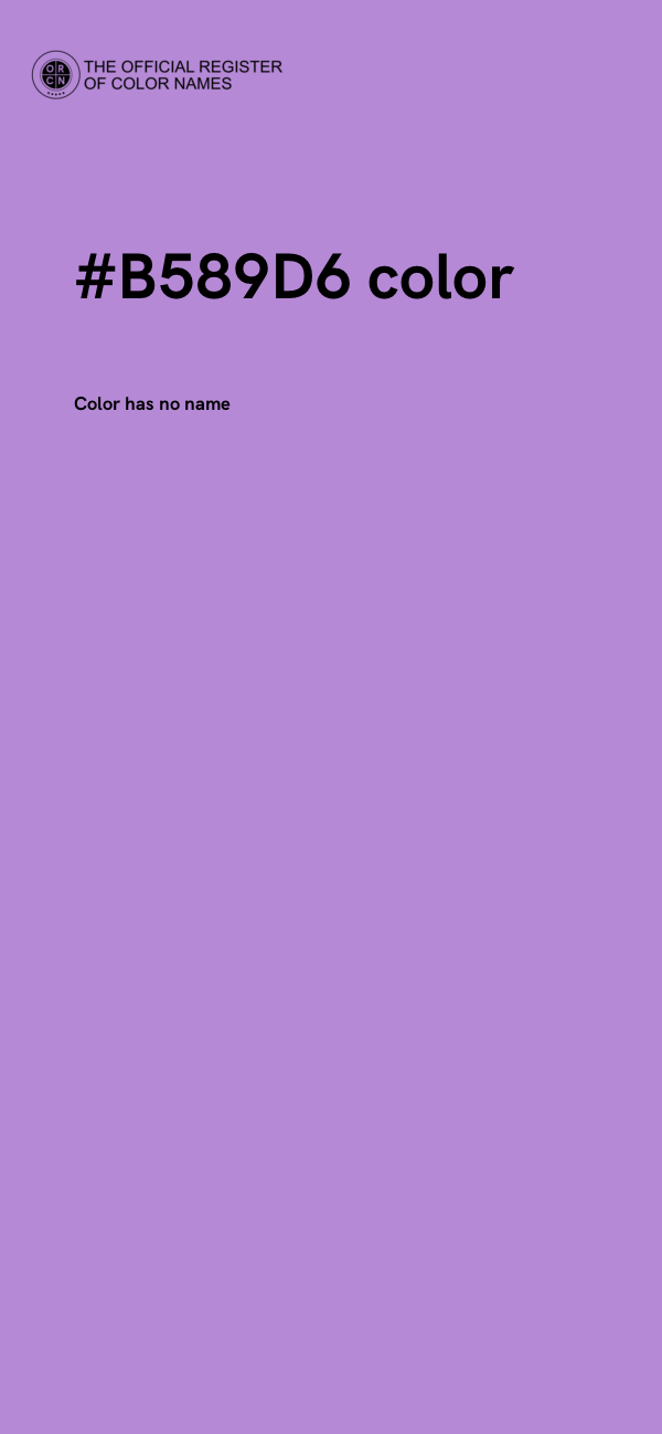 #B589D6 color image