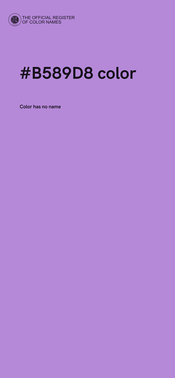 #B589D8 color image