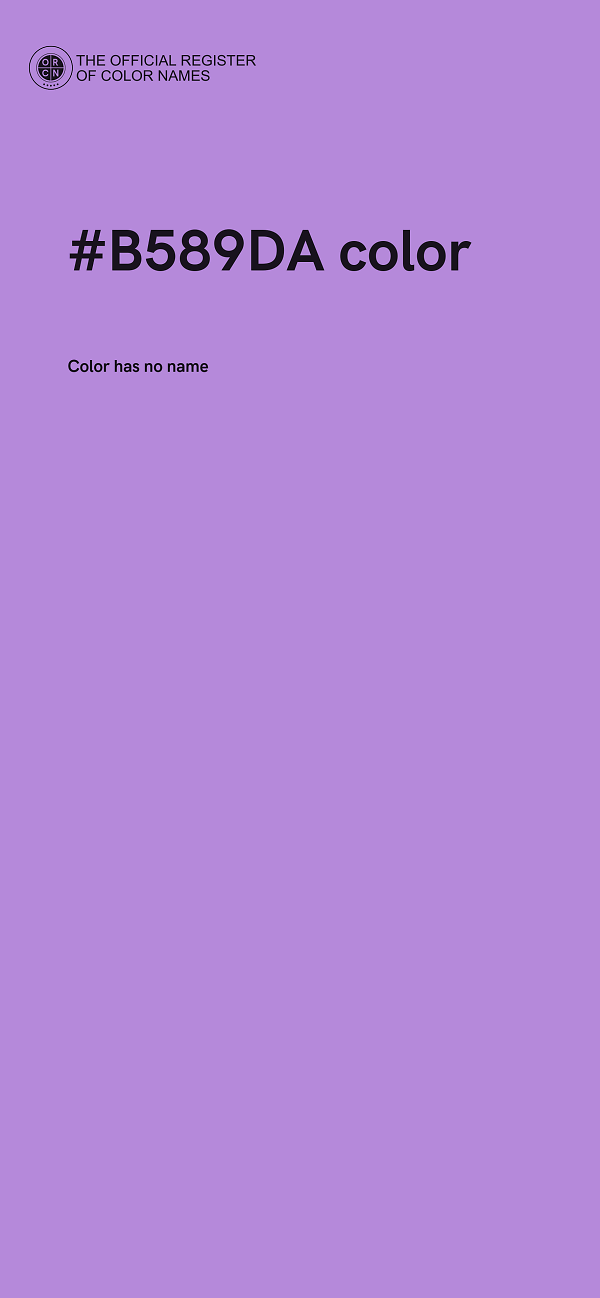 #B589DA color image