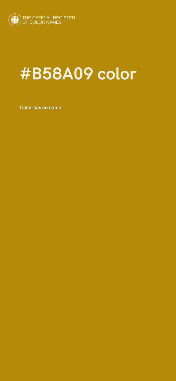 #B58A09 color image