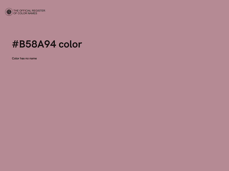 #B58A94 color image