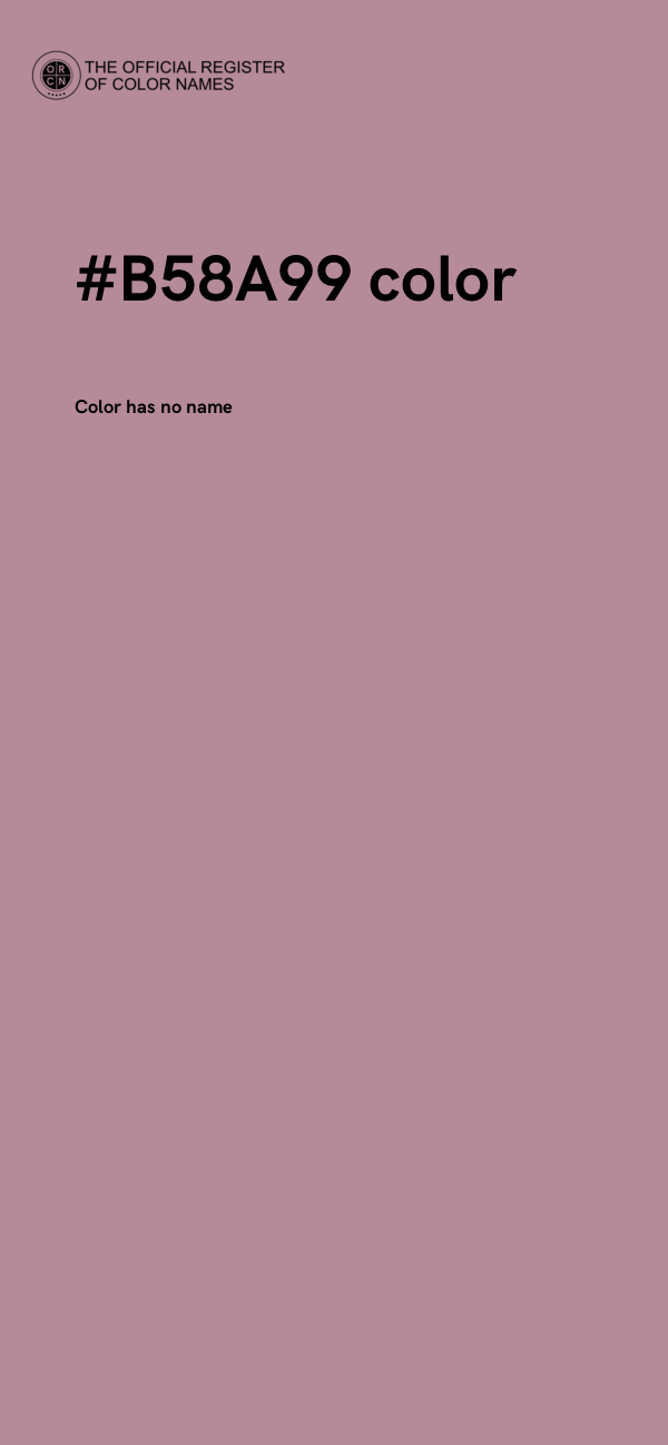 #B58A99 color image