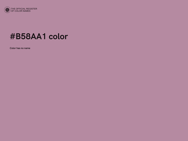 #B58AA1 color image