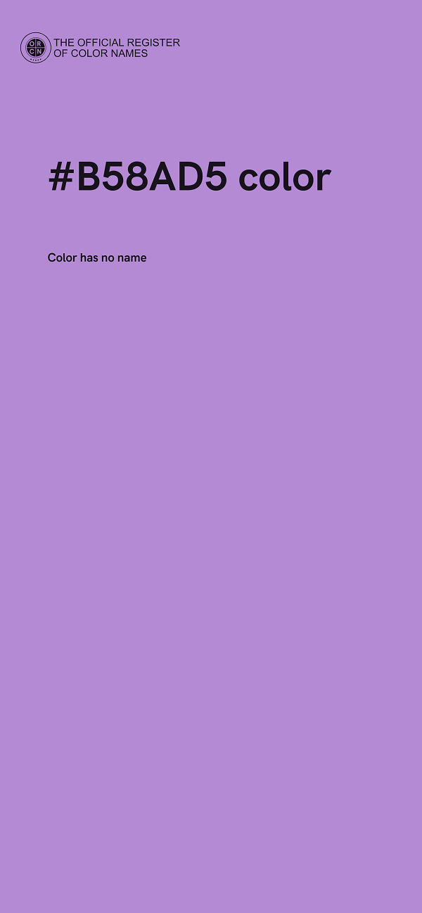 #B58AD5 color image