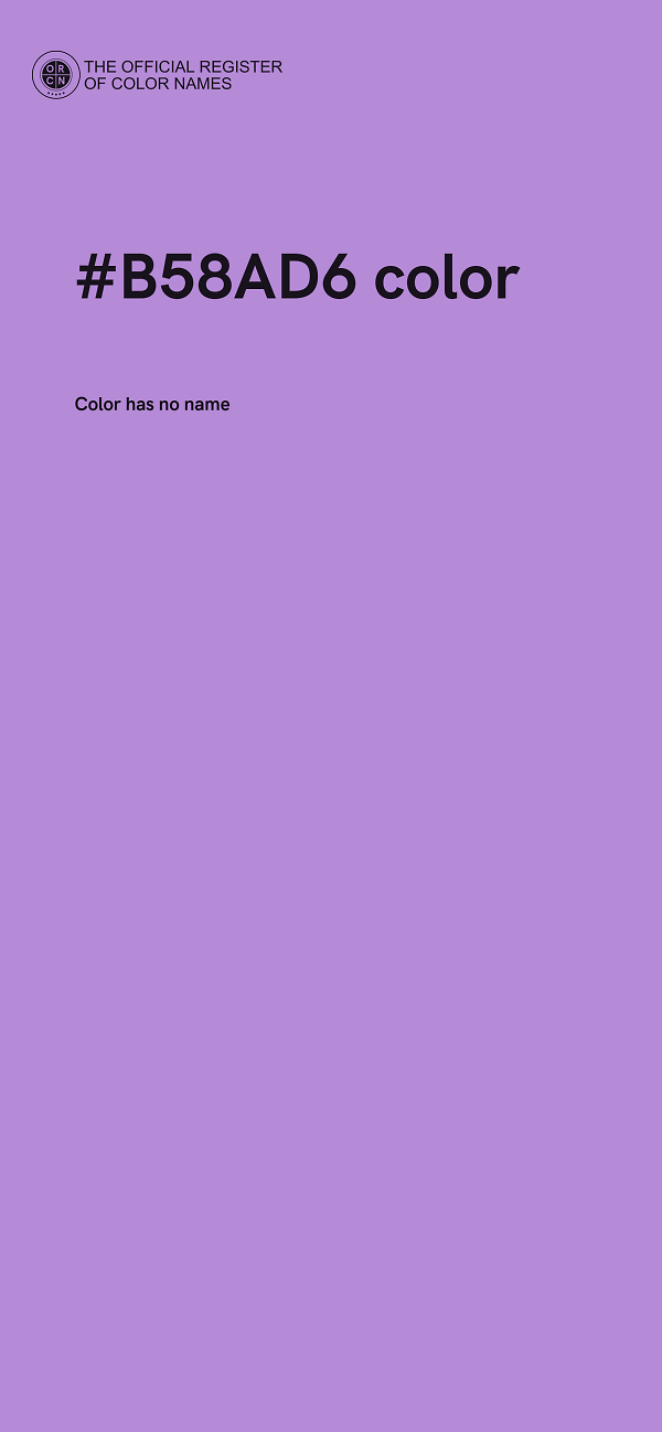 #B58AD6 color image