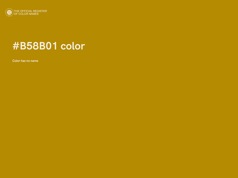 #B58B01 color image