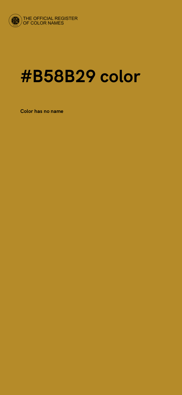 #B58B29 color image