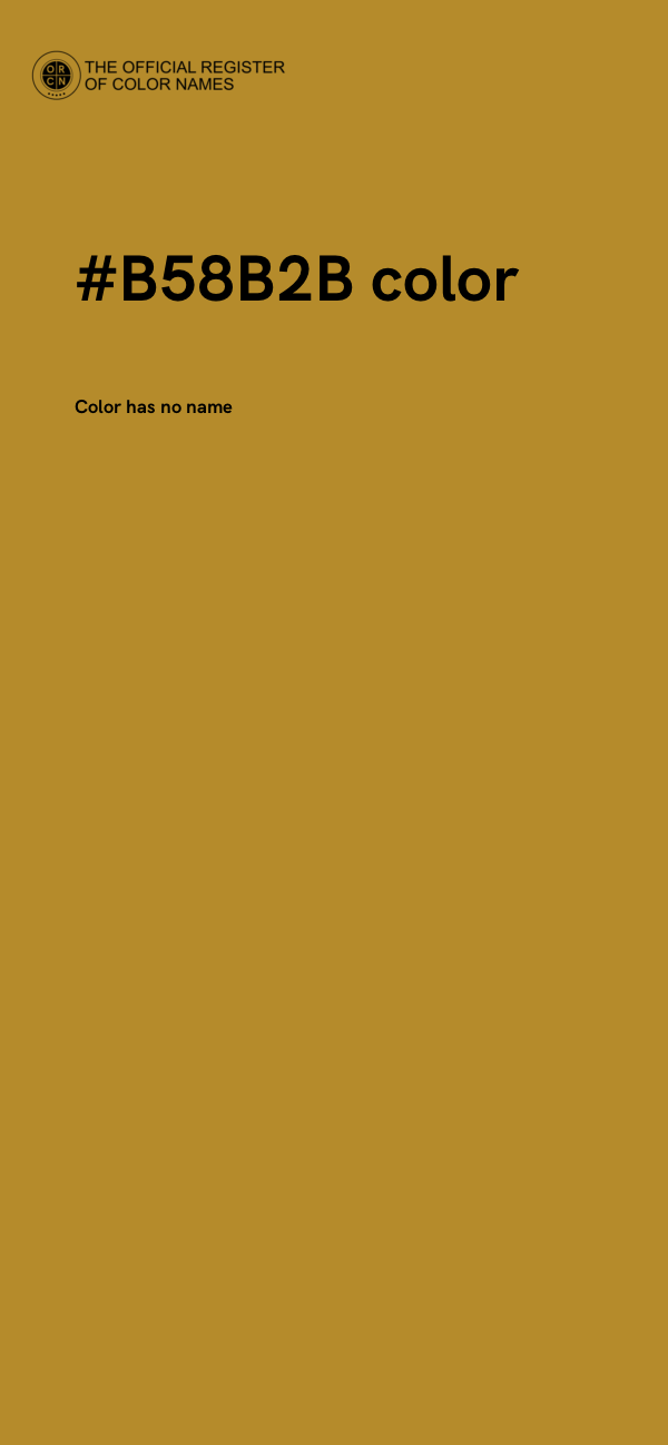 #B58B2B color image