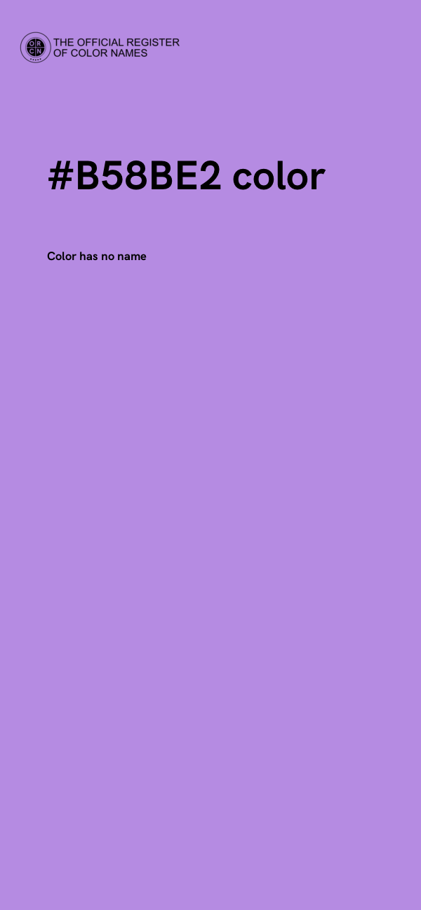 #B58BE2 color image
