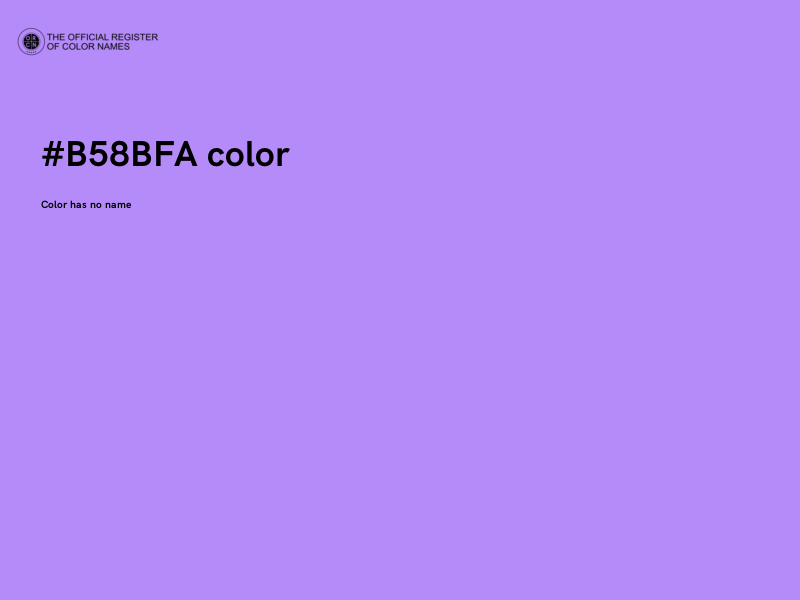 #B58BFA color image