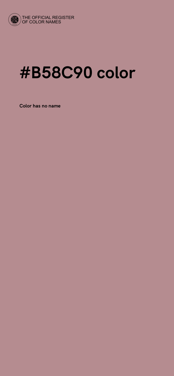 #B58C90 color image