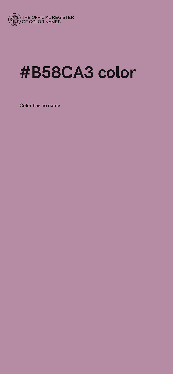 #B58CA3 color image