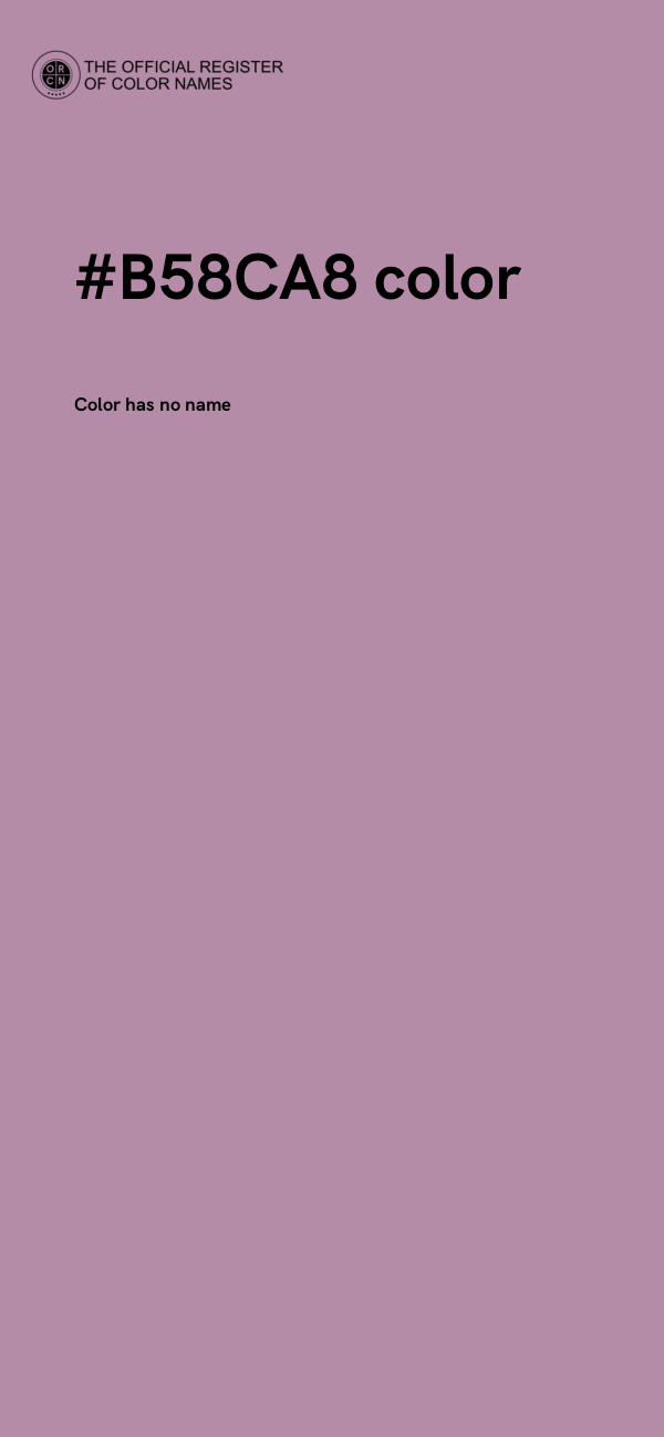 #B58CA8 color image
