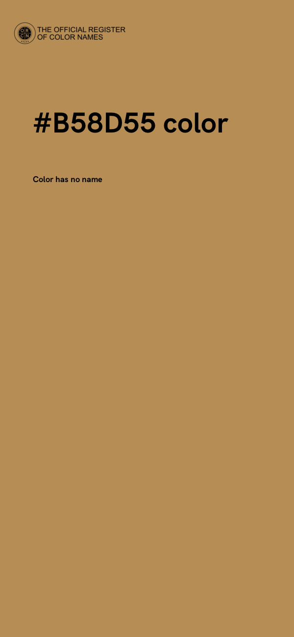 #B58D55 color image