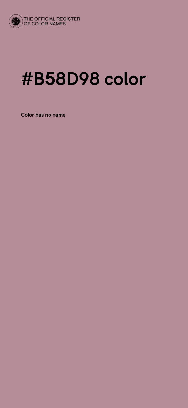 #B58D98 color image