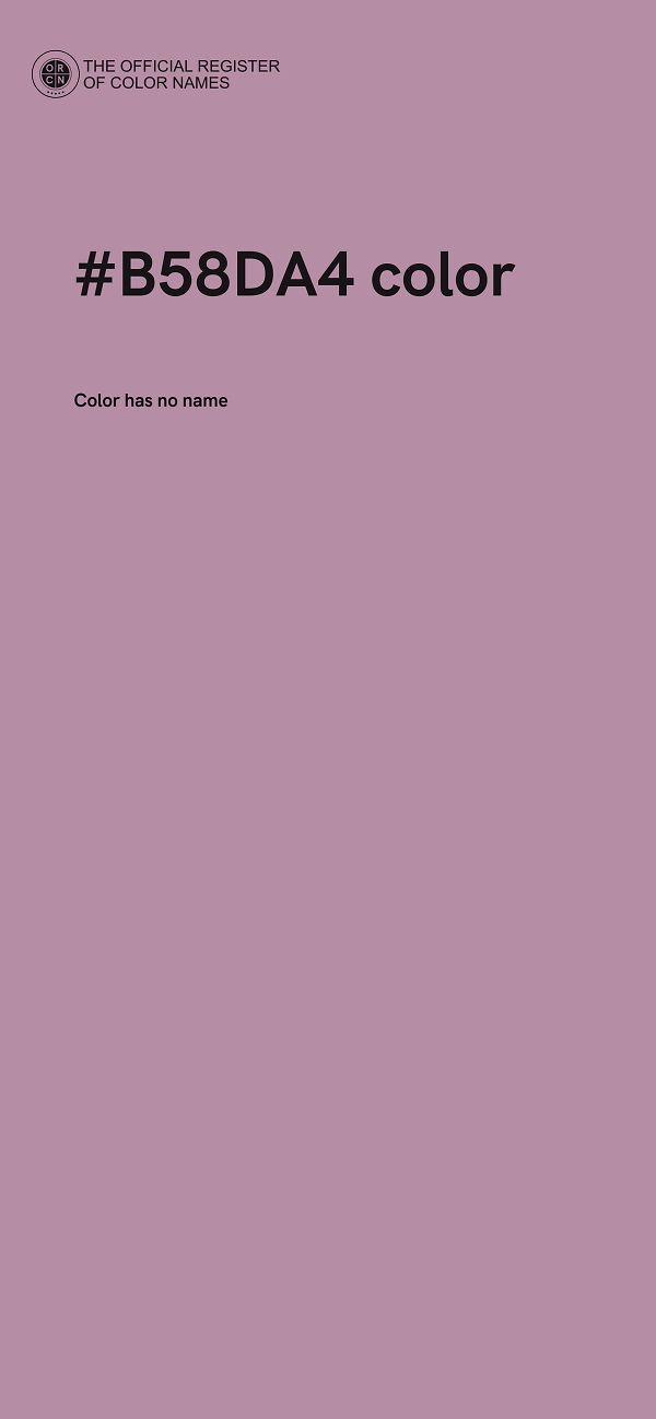 #B58DA4 color image