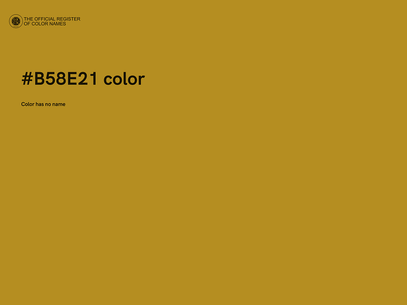 #B58E21 color image