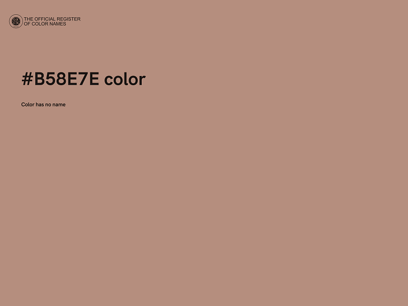 #B58E7E color image