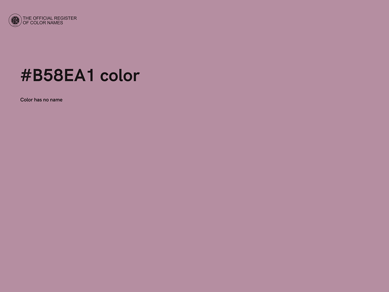 #B58EA1 color image