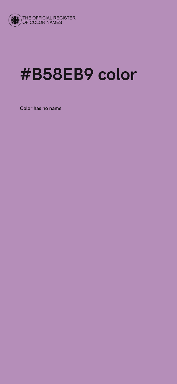 #B58EB9 color image