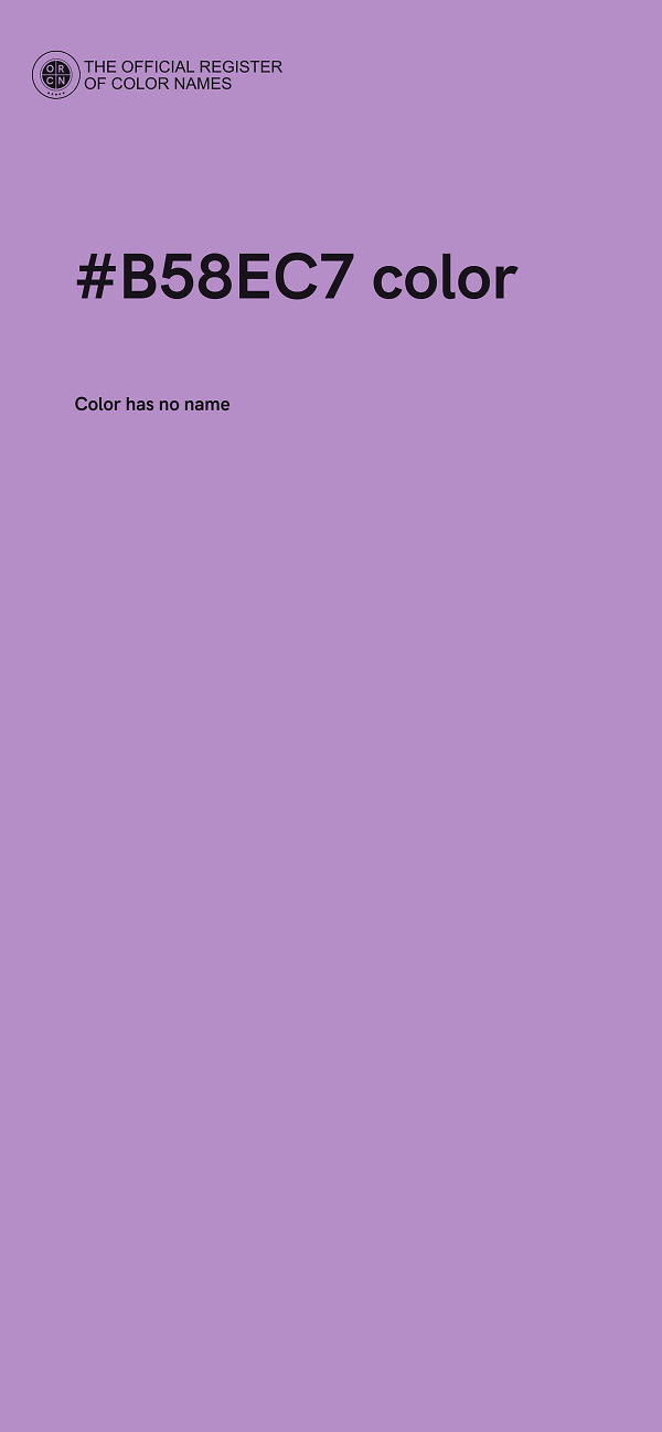 #B58EC7 color image
